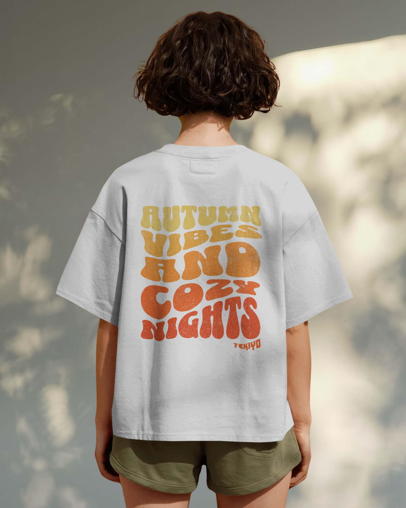 Autumn Vibes Oversized Women T-Shirt
