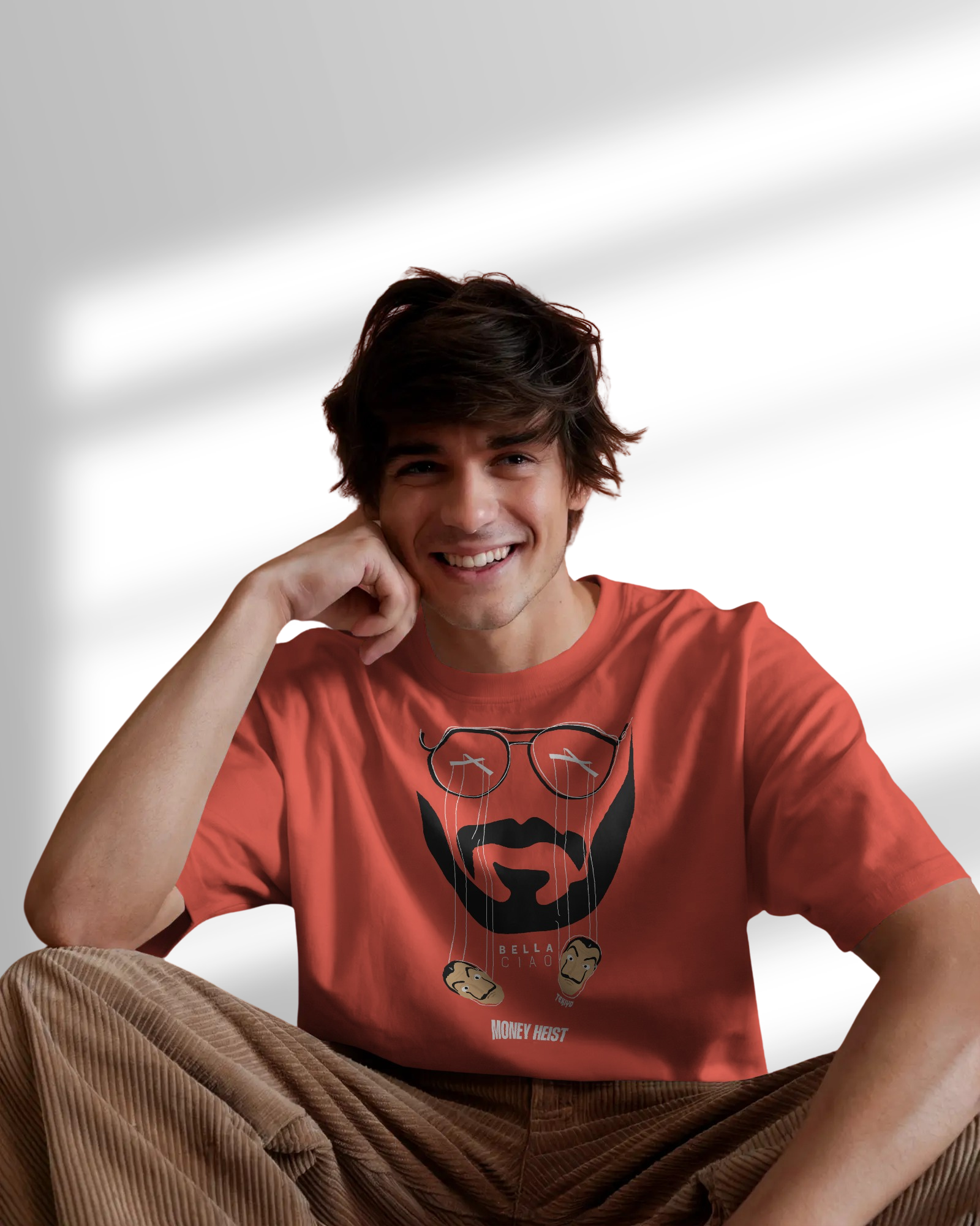 Professor's Money Heist Men Regular T-Shirt