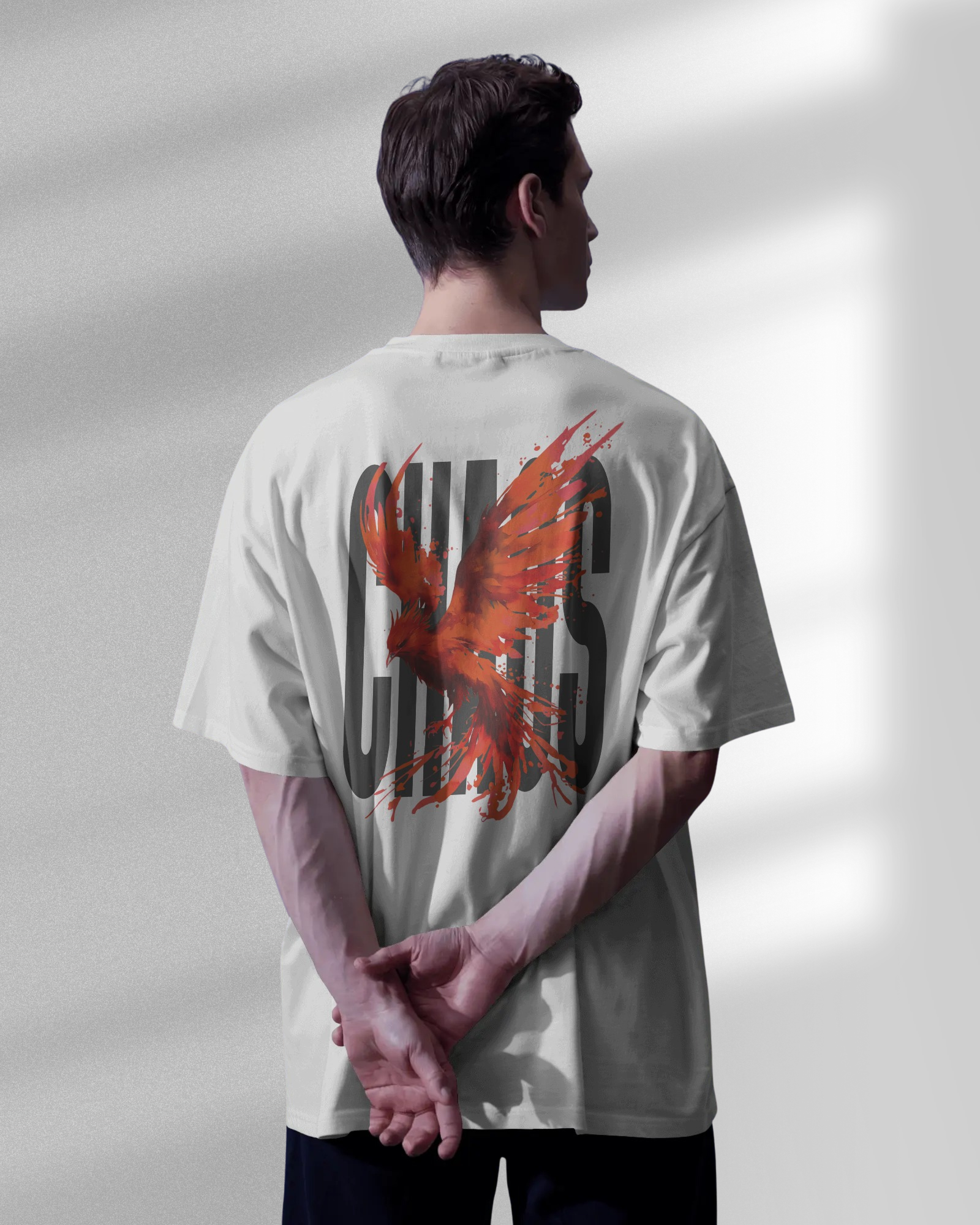 Fire Phoenix Men Oversized T-shirt
