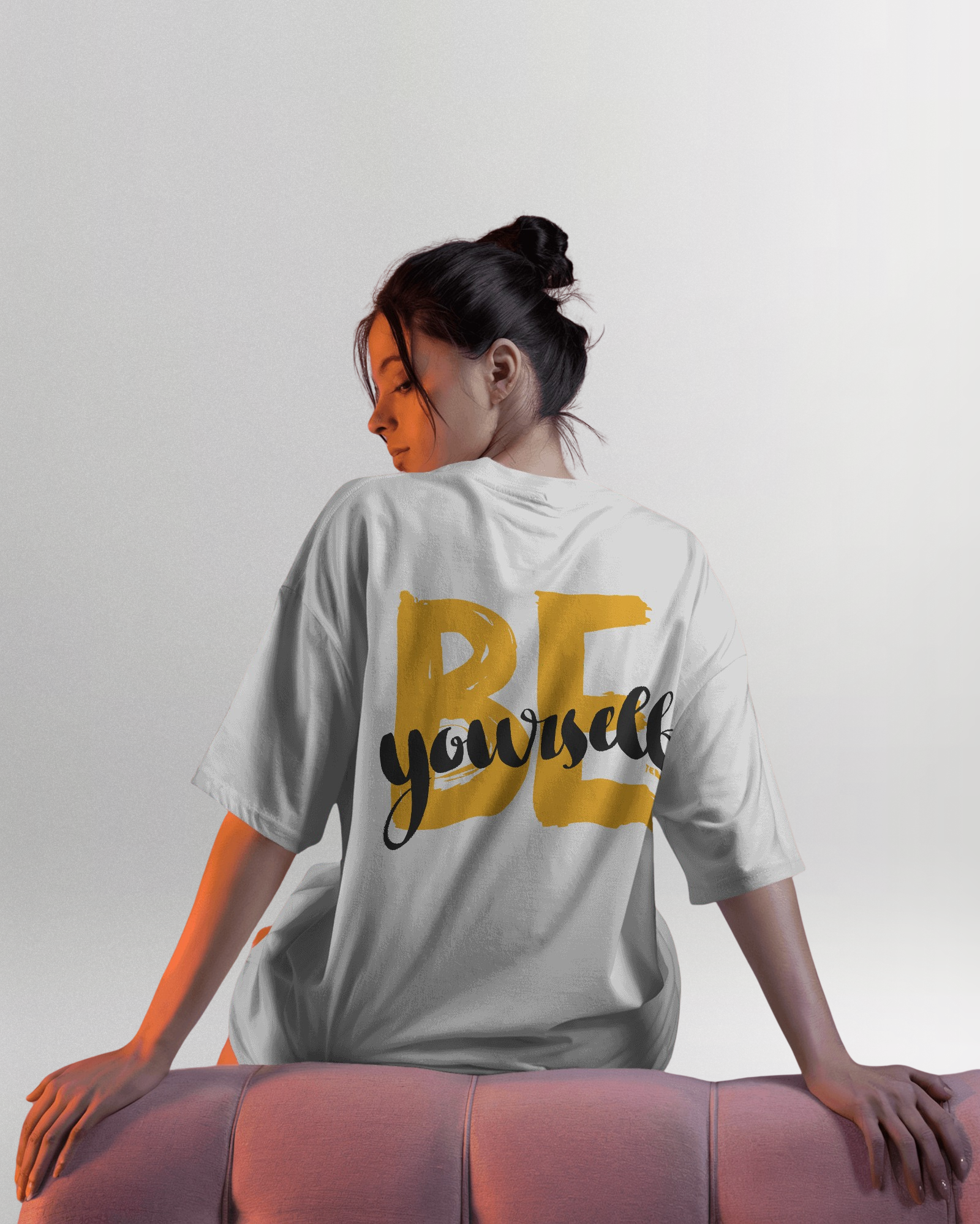 Be Yourself Oversized Women T-Shirt