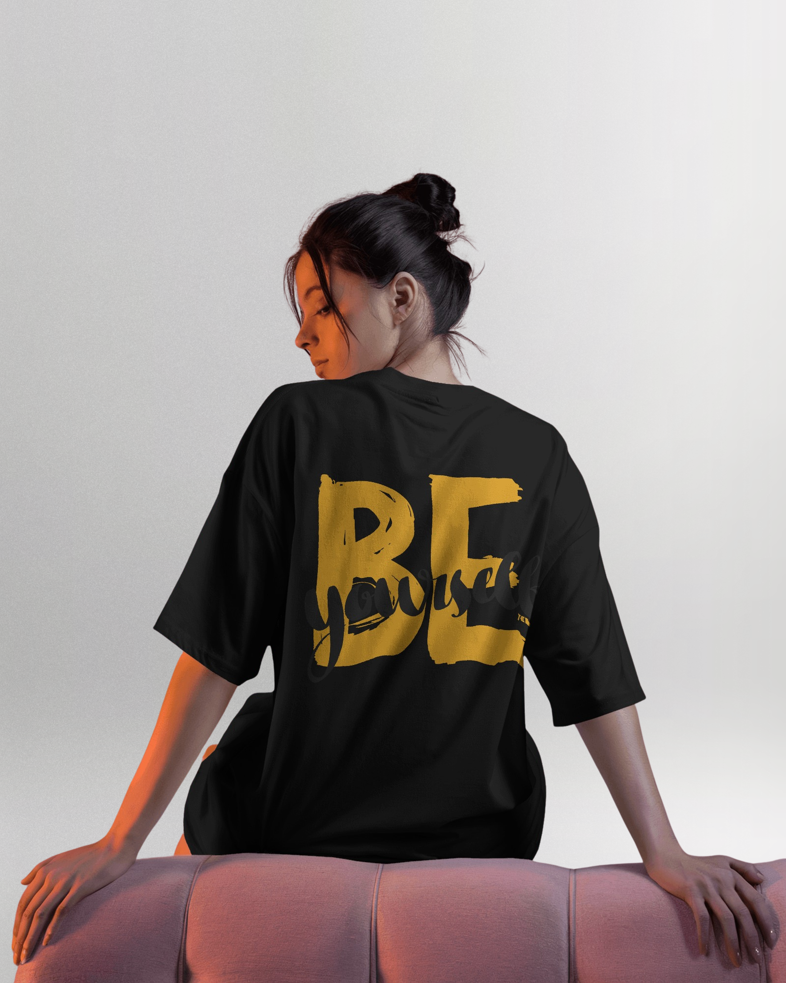 Be Yourself Oversized Women T-Shirt