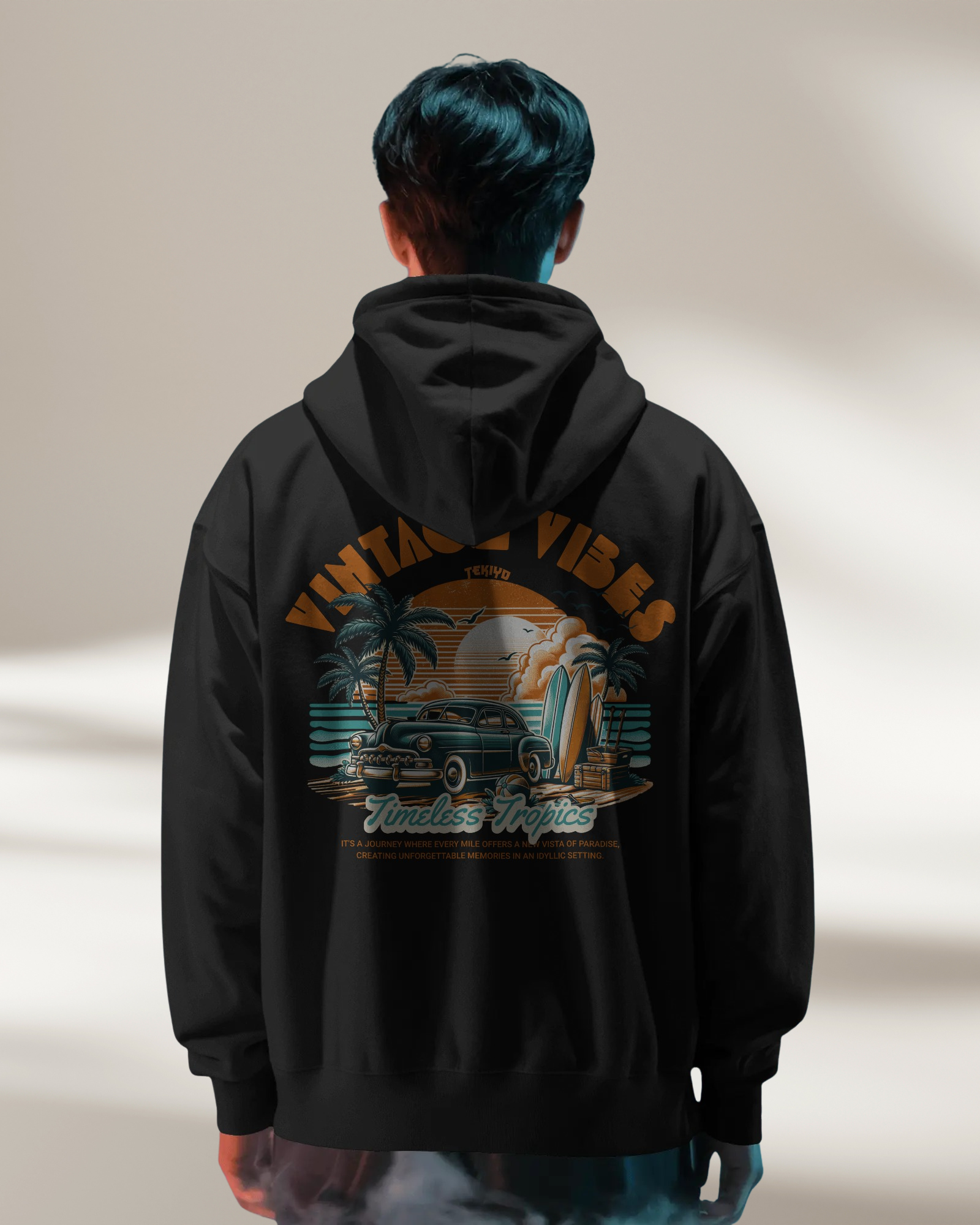 Vintage Vibes Men Hoodie