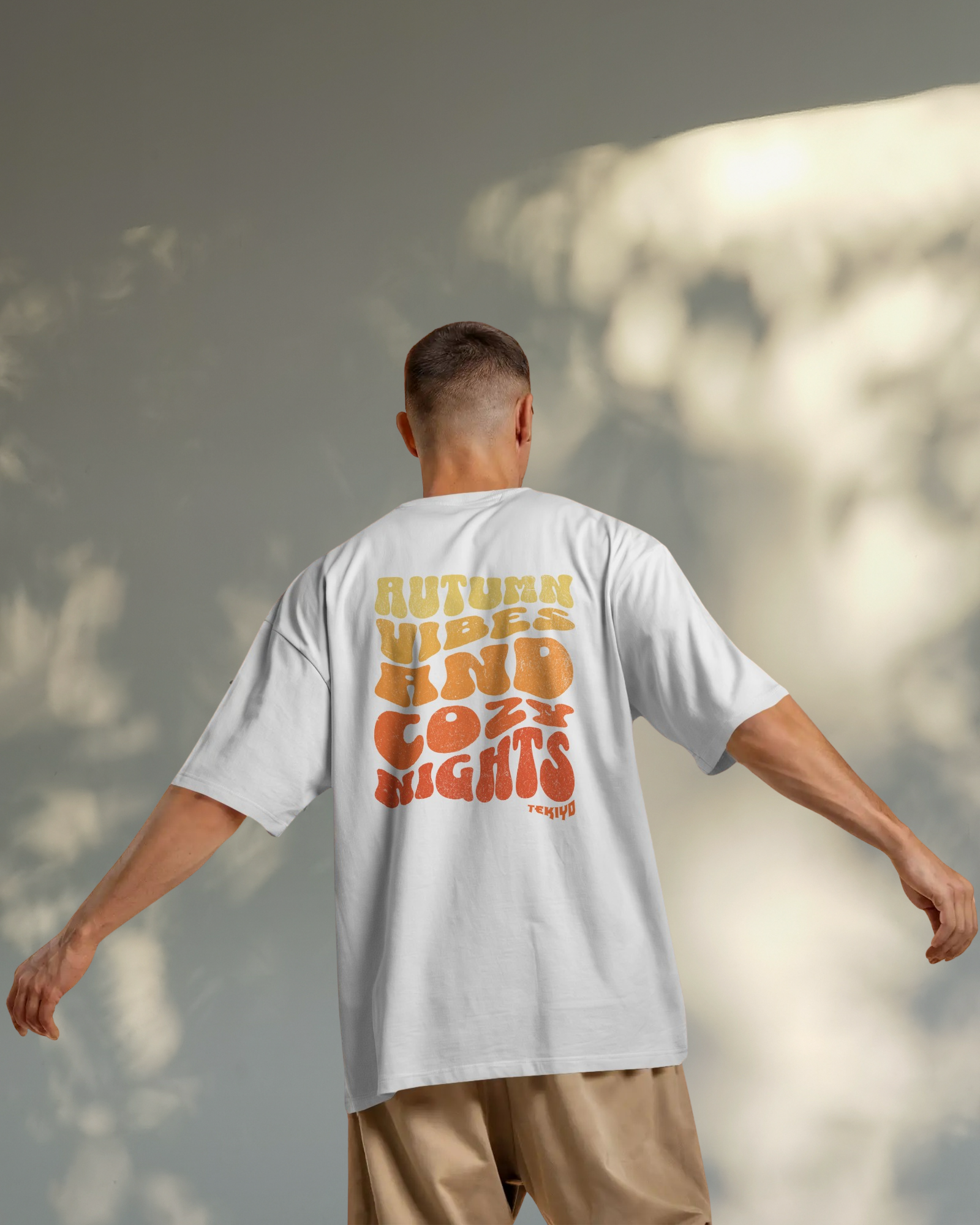 Autumn Vibes Oversized Men T-Shirt