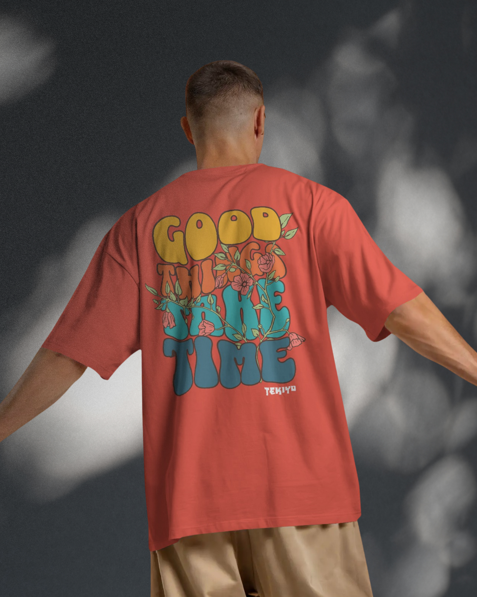 Good Things Take Time Oversized Men T-Shirt