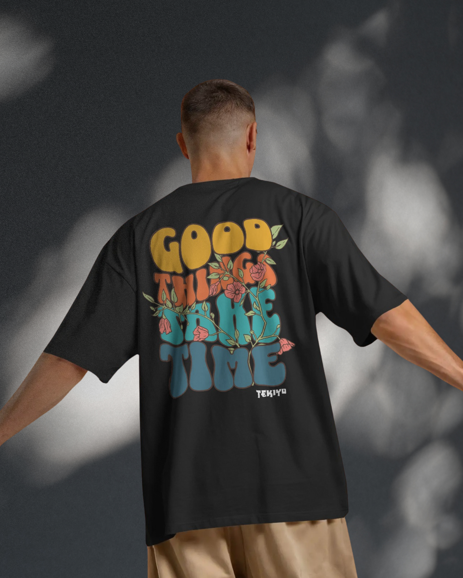 Good Things Take Time Oversized Men T-Shirt