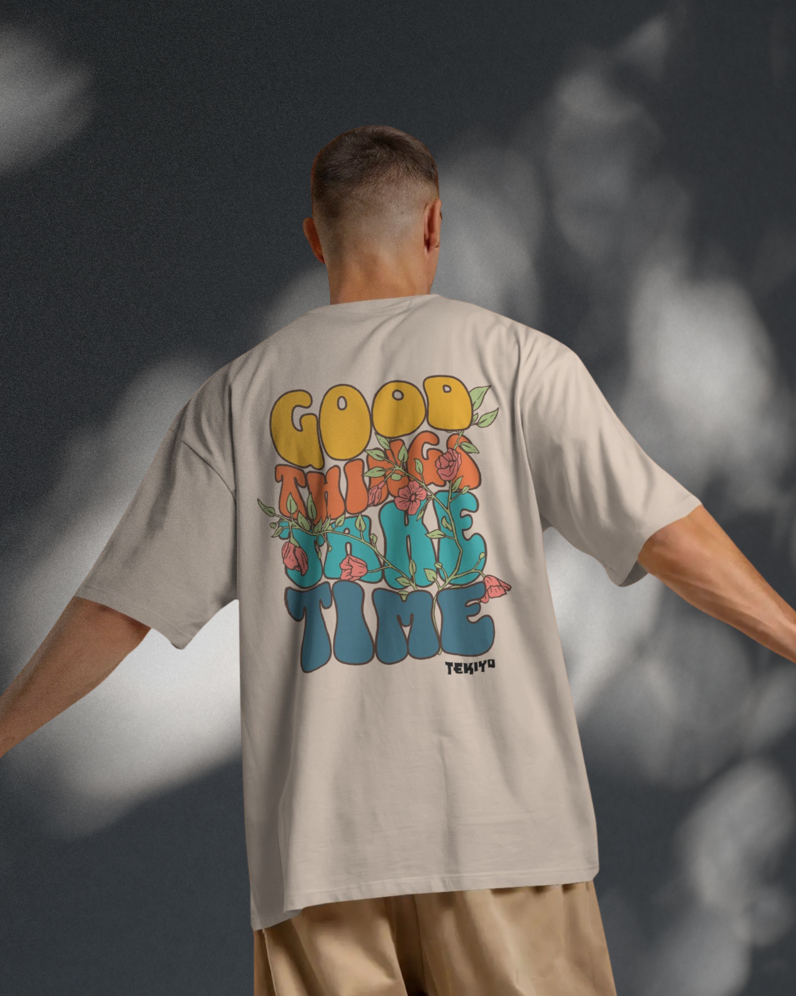 Good Things Take Time Oversized Men T-Shirt