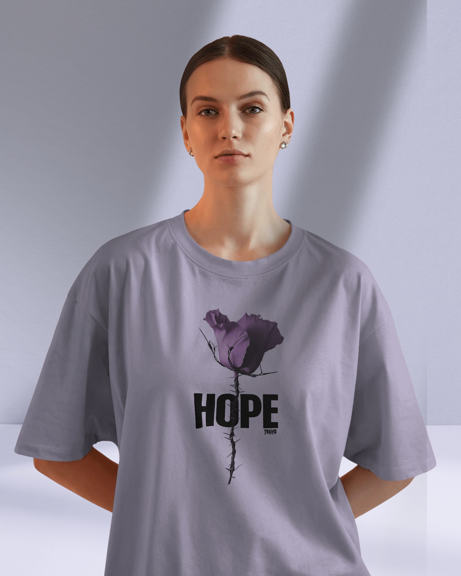 Live Laugh Love Oversized Women T-Shirt